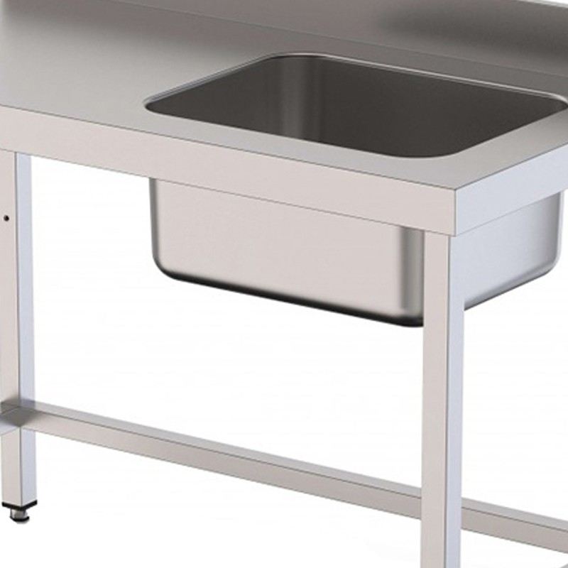 mesa de trabajo con cubeta