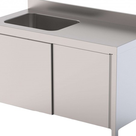 mesa de trabajo con cubeta