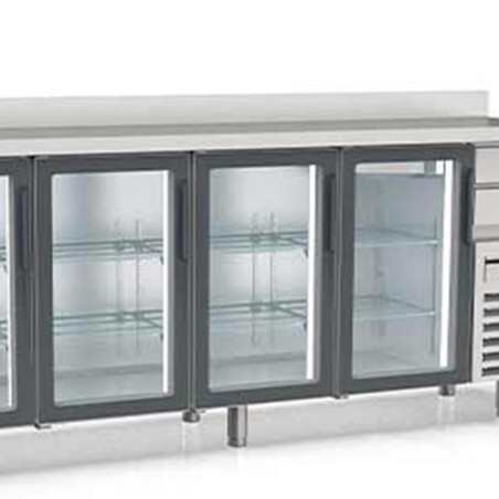 mesa fría puertas cristal