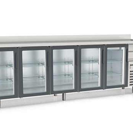 mesa fría puertas cristal