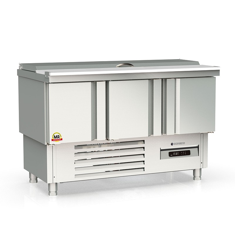 mesa fría para ensaladas